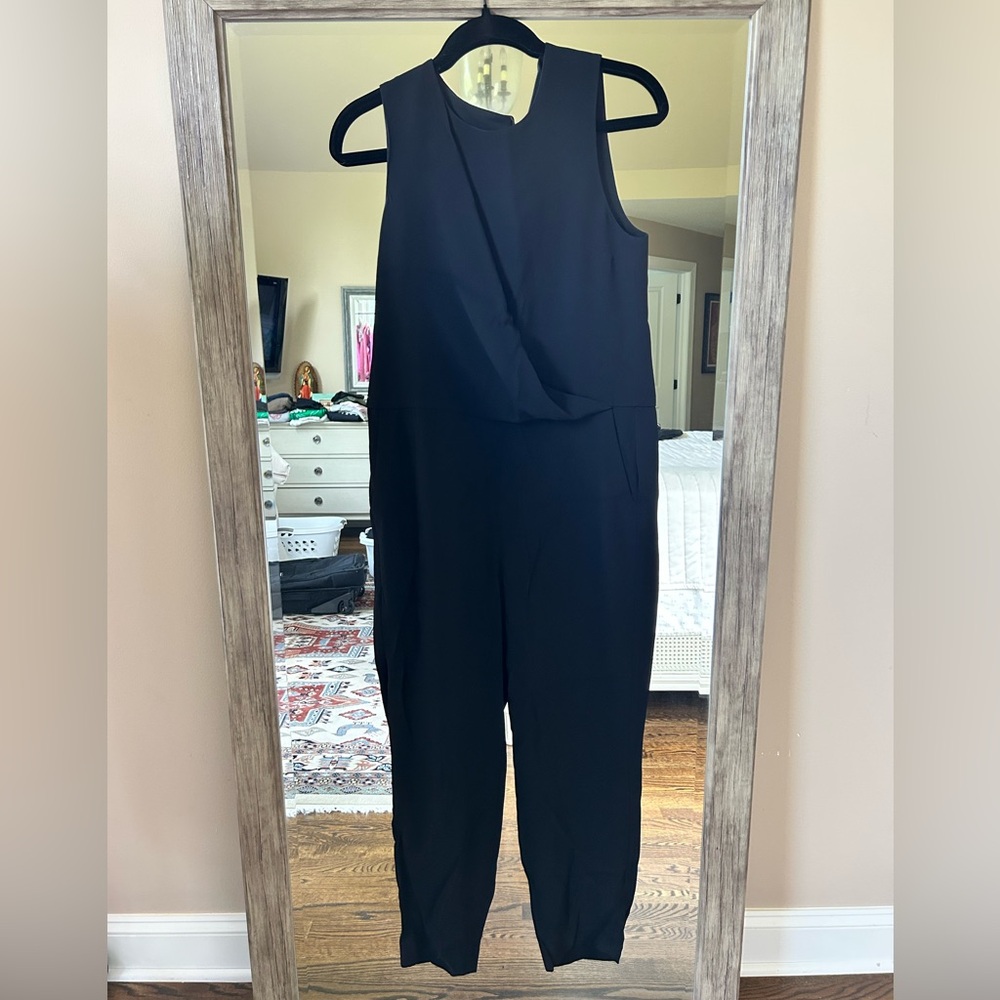 Theory Black Sleeveless Jumpsuit